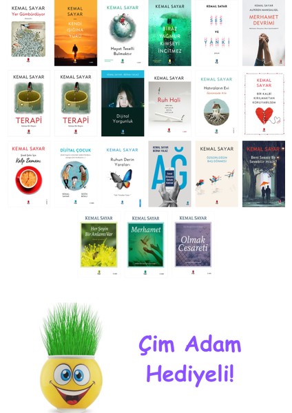 Kemal Sayar 21 Kitap Seti + Çim Adam Hediye