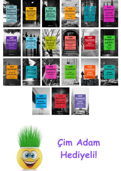 Ian Rankin 21 Kitap Seti + Çim Adam Hediye