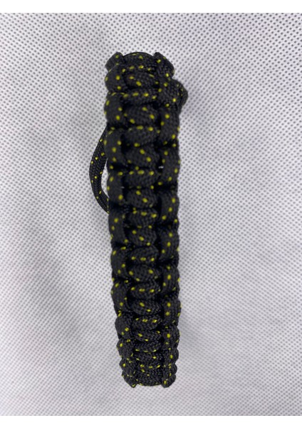 Siyah Üstü Sarı Noktalı Paracord Bileklik fiyatları