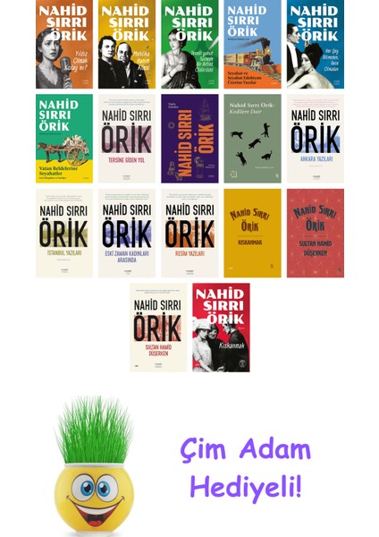 Nahid Sırrı Örik 17 Kitap Seti + Çim Adam Hediye