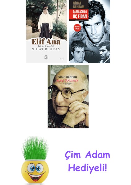 Nihat Behram 3 Kitap Seti + Çim Adam Hediye