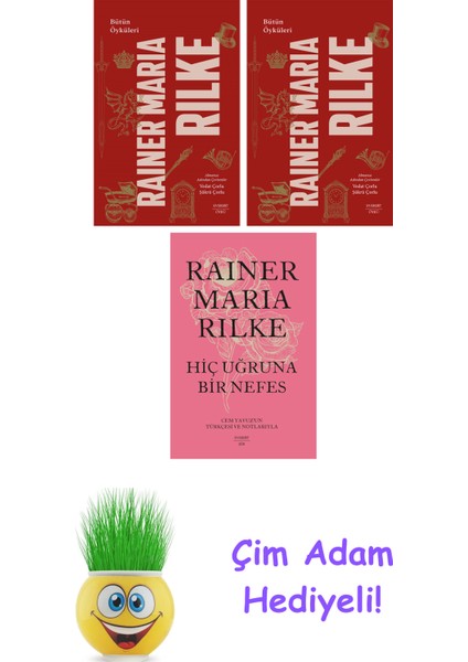 Rainer Maria Rilke 3 Kitap Seti + Çim Adam Hediye