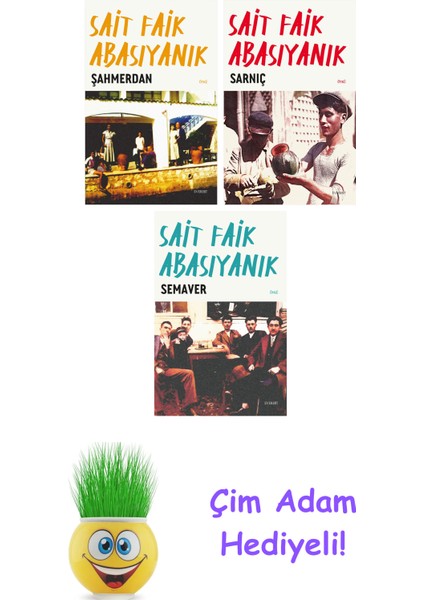 Sait Faik Abasıyanık 3 Kitap Seti + Çim Adam Hediye