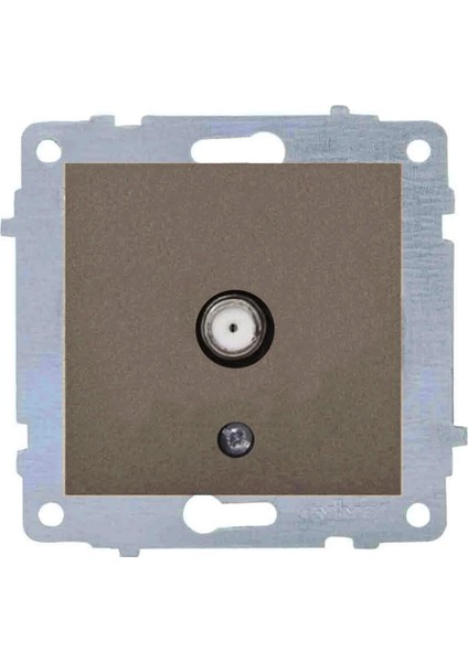 Grano Metalik Mocha F Konnektör Uydu Prizi