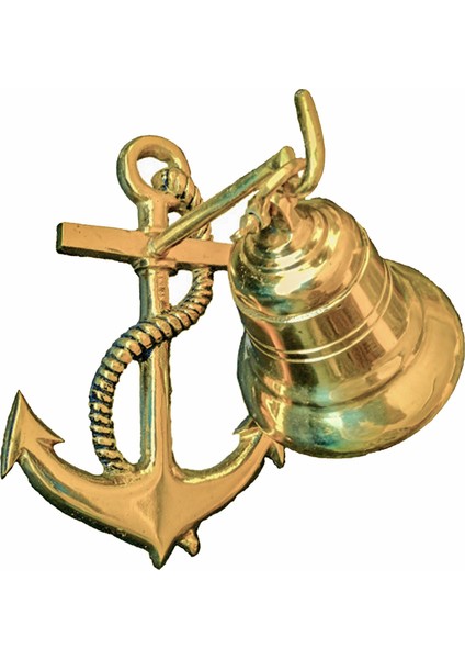 Pirinç Döküm Duvar Süsü Çan Askılı 26CM