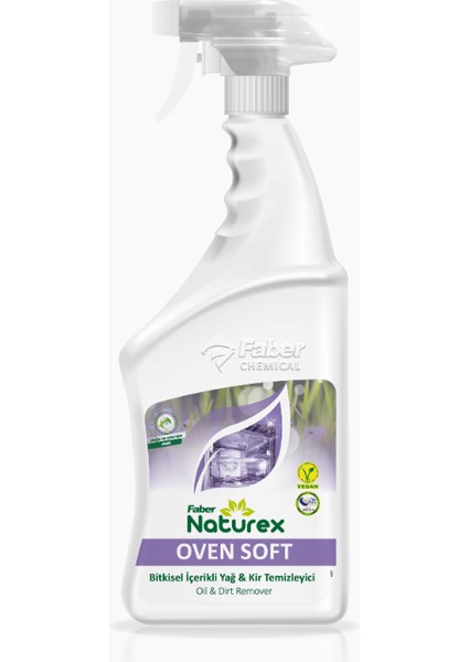 Faber Naturex Oven Soft - Bitkisel Içerikli Yağ ve Kir Temizleyici (Kostik Içermez) (750 ml Sprey)