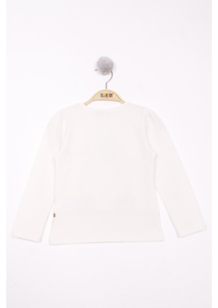 Kız Çocuk Kedi Baskılı T-Shirt