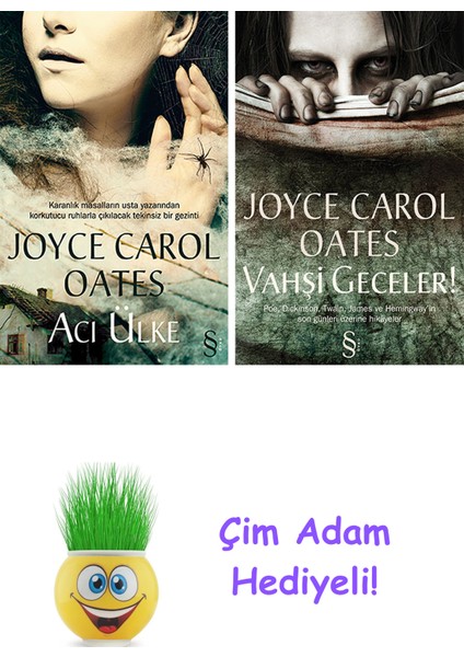 Joyce Carol Oates 2 Kitap Seti + Çim Adam Hediye
