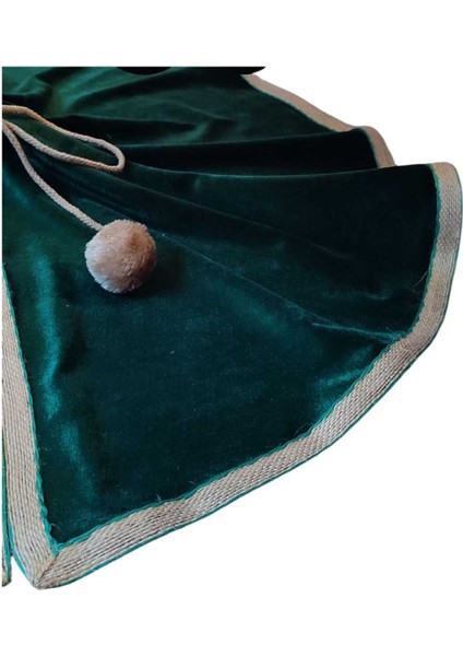 , Yılbaşı Çam Ağacı Altı Örtüsü, Çam Ağacı Ayak Halısı Örtüsü, Yeşil Renk, Kadife 80 cm modelleri