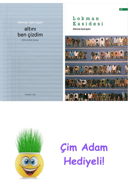 Mehmet Said Aydın 2 Kitap Seti + Çim Adam Hediye