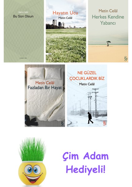 Metin Celal 5 Kitap Seti + Çim Adam Hediye