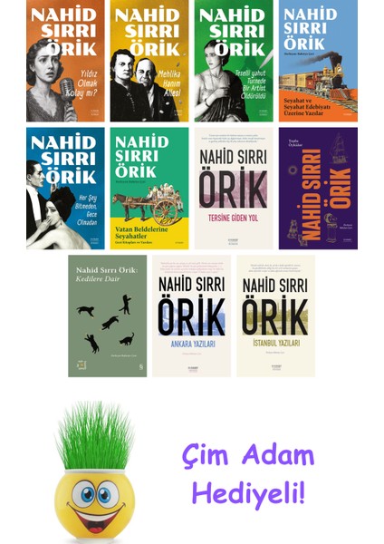 Nahid Sırrı Örik 11 Kitap Seti + Çim Adam Hediye