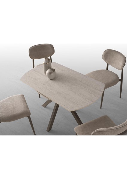 Nova Polo Yuvarlak Açılır Mutfak Masa Sandalye Takımı 70X120CM modelleri