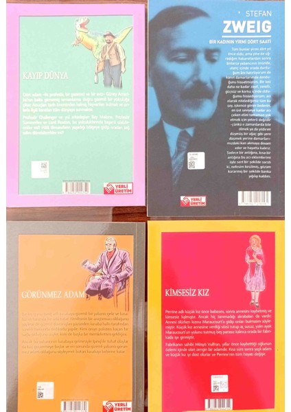 Kayıp Dünya - Kimsesiz Kız - Görünmez Adam - Bir Kadının Yirmi Dört Saati fiyatları