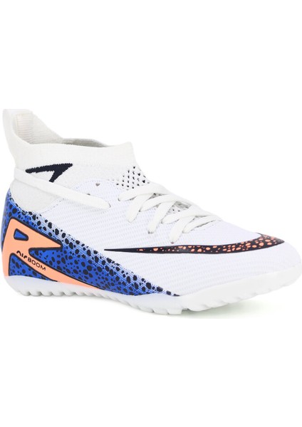 Çocuk Halı Saha Krampon Çoraplı Beyaz-Siyah