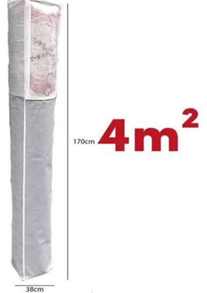 Pencereli Halı Hurcu Toz Geçirmez Sağlam Dayanıklı Hurç Organizer 6m² (4887) fiyatları