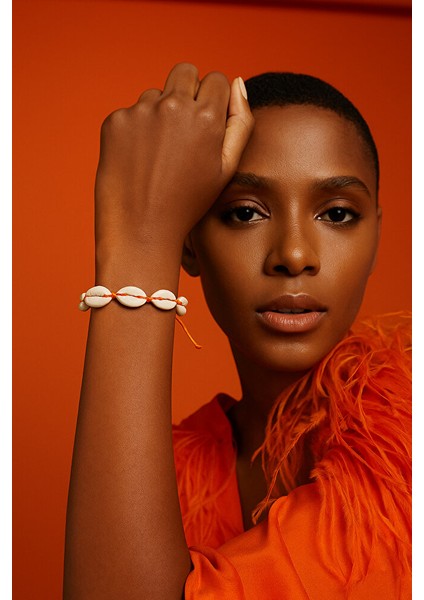 Doğal Deniz Kabuğu Figürlü Ayarlanabilir Makrome Bileklik fiyatları