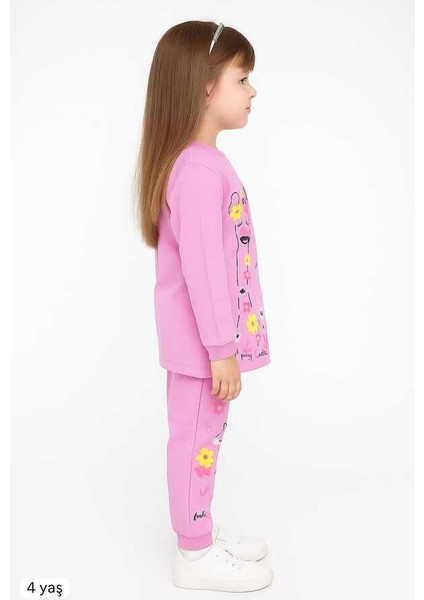 Pudra Pembe Zürafa 4-6 Yaş Çocuk Alt Üst Takım fiyatları