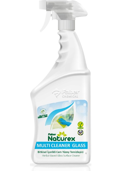 Multi Cleaner Glass - Bitkisel Esaslı Cam ve Parlak Yüzey Temizleyici (750 ml Sprey)