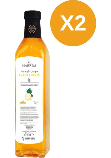 Ananas Sirkesi 2\'li Set