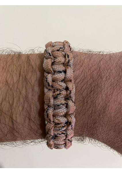 Kahverengi Üstü Gri Siyah Paracord Bileklik fiyatları