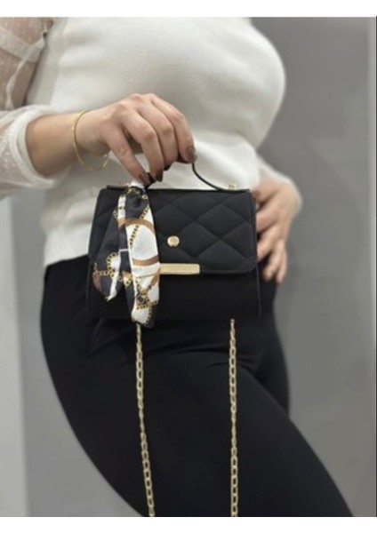 Kadın Fularlı Kapitone Desen El ve Omuz Çanta fiyatları