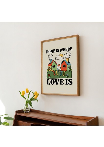 Renkli Ev Hediyesi, Eve Taşınma Hediyesi, Maksimalist Çocuk Baskısı, Evim Güzel Evim, Kreş Gökkuşağı Baskısı modelleri