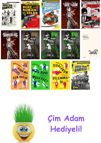 Murat Menteş 14 Kitap Seti + Çim Adam Hediye