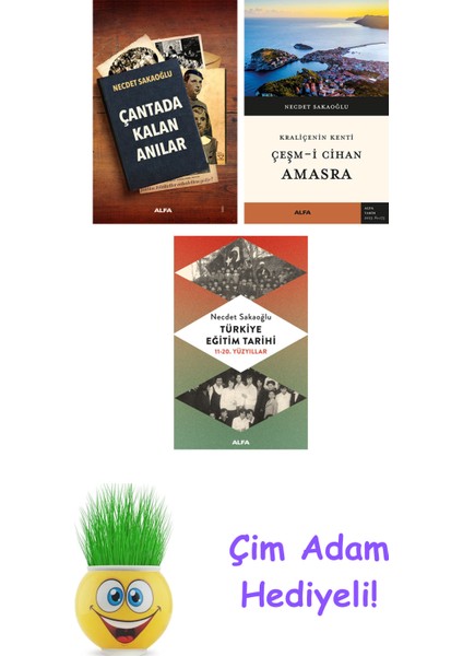 Necdet Sakaoğlu 3 Kitap Seti + Çim Adam Hediye