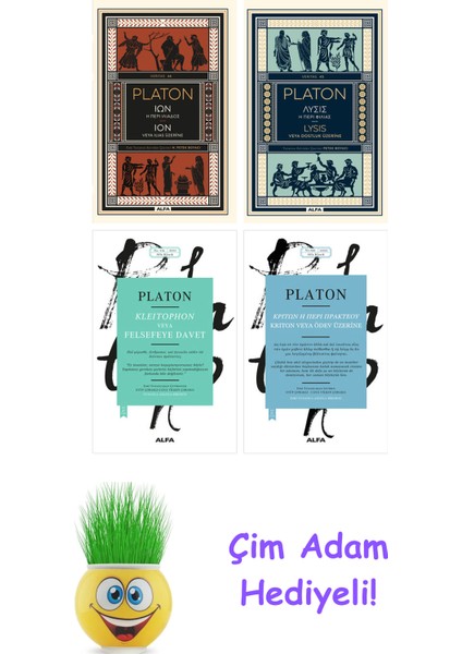 Platon 4 Kitap Seti + Çim Adam Hediye