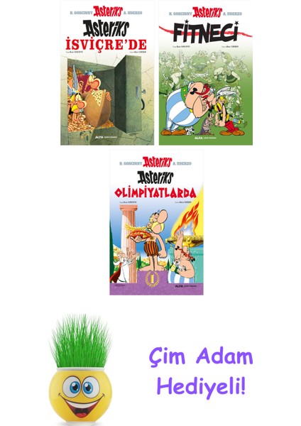 Rene Goscinny 3 Kitap Seti + Çim Adam Hediye