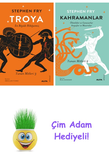 Stephen Fry 2 Kitap Seti + Çim Adam Hediye