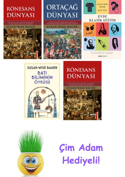Susan Wise Bauer 5 Kitap Seti + Çim Adam Hediye