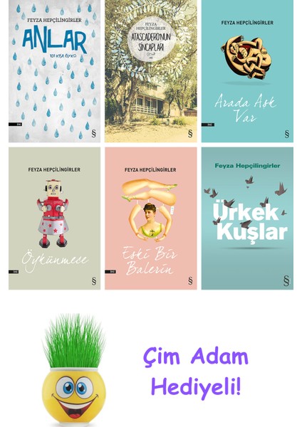 Feyza Hepçilingirler 6 Kitap Seti + Çim Adam Hediye