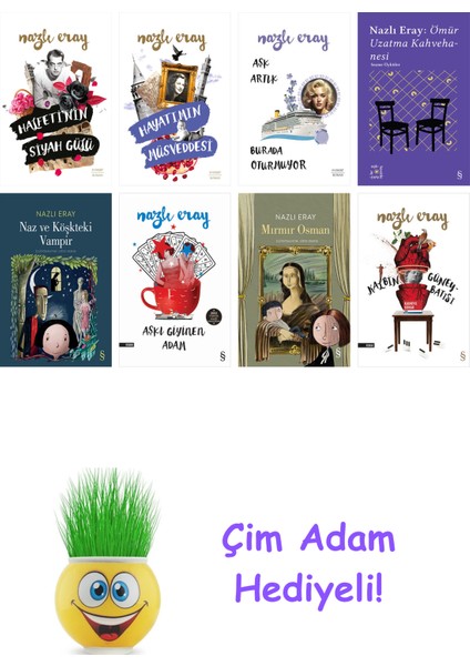Nazlı Eray 8 Kitap Seti + Çim Adam Hediye