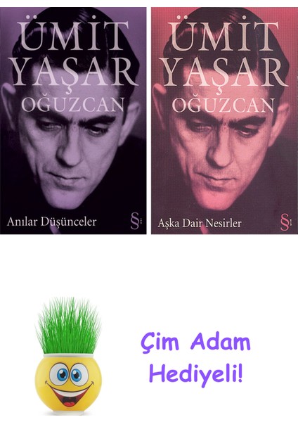 Ümit Yaşar Oğuzcan 2 Kitap Seti + Çim Adam Hediye