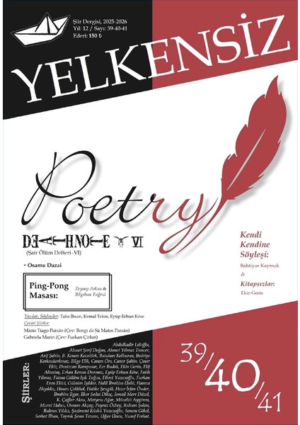 Yelkensiz Dergi 39-40-41.sayı