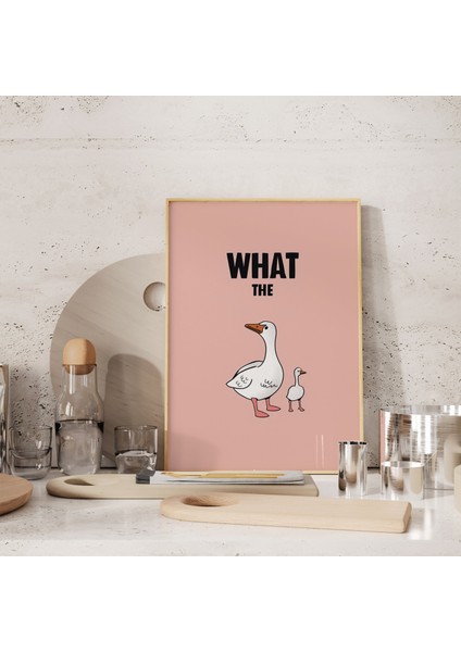 Ördek Posteri, Minimalist Duvar Sanatı, Komik Poster, Komik Hayvan Posteri