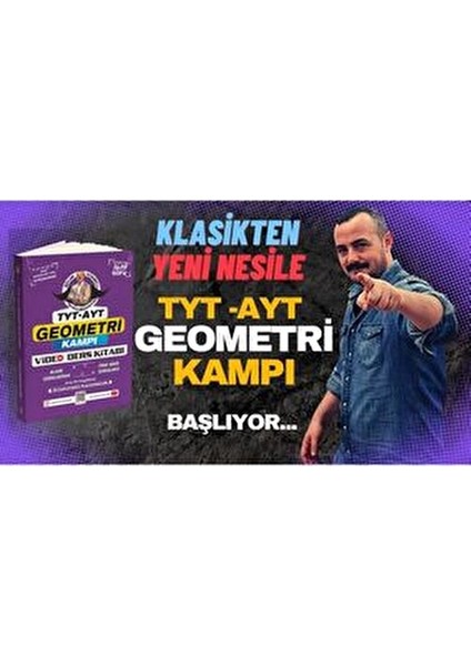 Bıyıklı Matematik 58 Günde Tyt Ayt Geometri Kampı Video Ders Kitabı fiyatları