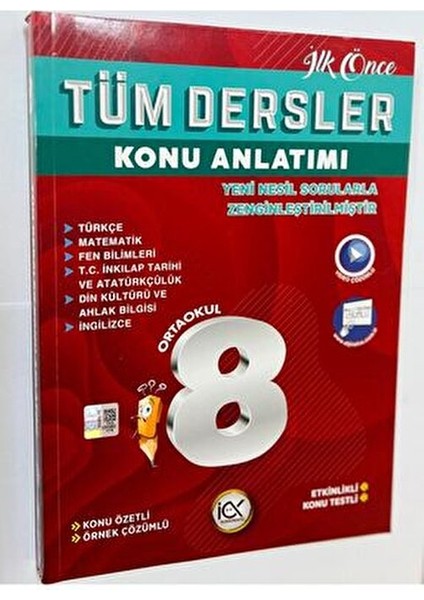 8. Sınıf Tüm Dersler Konu Anlatımı Ilk Önce Yayıncılık fiyatları