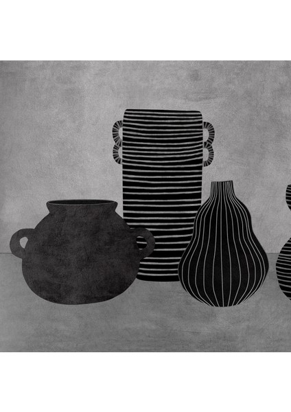 Vazolar: Sanat Modern Iskandinav. Gri Yatay Iskandinav Bohem Ev Dekorasyonu Eklektik Duvar Sanatı fiyatları