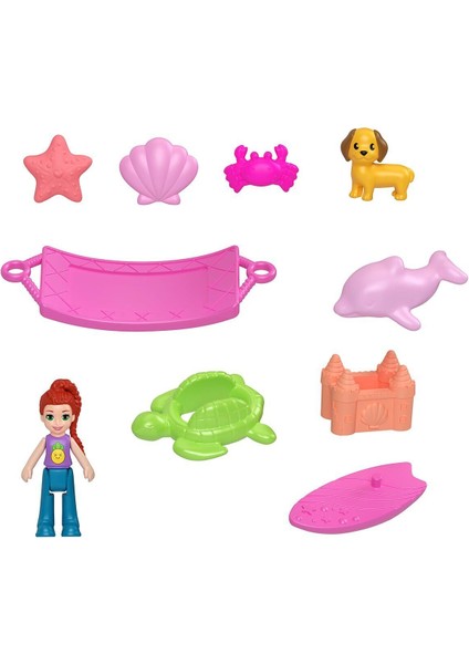 JFV00 Polly Pocket Ananas Köpekçik Plajı Mini Oyun Seti indirimleri