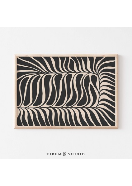 Soyut Botanik, Nötr Estetik, Sanat, Siyah Soyut, Japandi Tarzı Sanat fiyatları