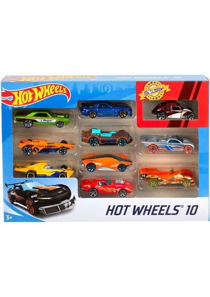 54886 Hot Wheels 10'lu Araba Seti - Karışık Asorti fiyatları