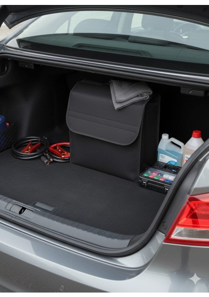 KEÇE OTO DİKEY BAGAJ ÇANTA Kapaklı Katlanabilir ORGANİZER fiyatları