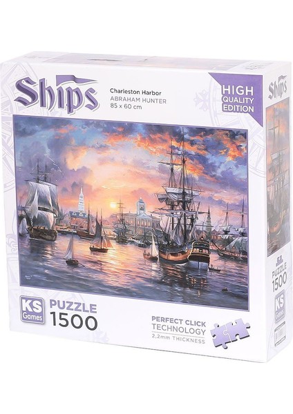 22026 Charleston Harbor 1500 Parça -Ks Puzzle