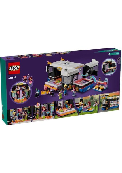 42619 LEGO Friends Pop Star Turne Otobüsü 845 Parça +8 Yaş indirimleri