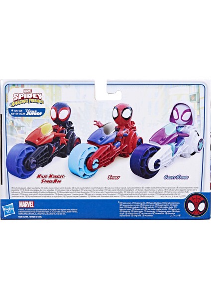 F6777 Spidey ve Inanılmaz Arkadaşları - Motorsiklet ve Figür +3 Yaş