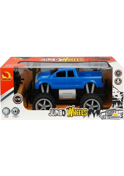 80012 1:18 Uzaktan Kumandalı Jumbo Wheels USB Şarjlı Araba fırsatları