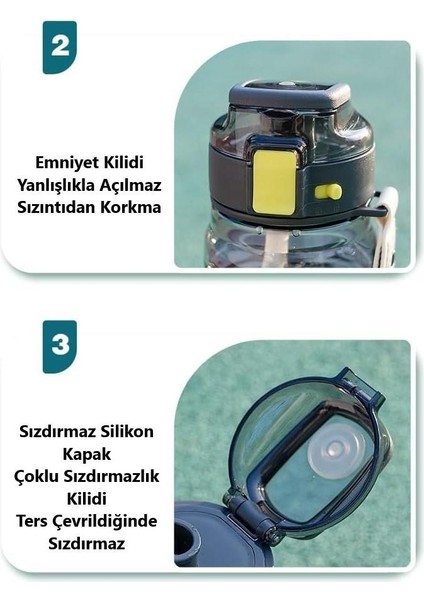 Su Matarası Tritan Turkuaz 670ML modelleri